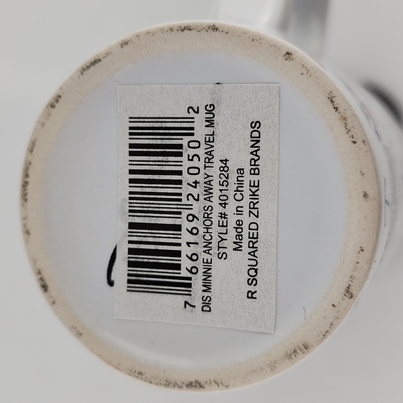 Disney Minnie Mouse Anchors Away Nautical Tall Travel Ceramic Mug Tea Coffee - Picture 11 of 15